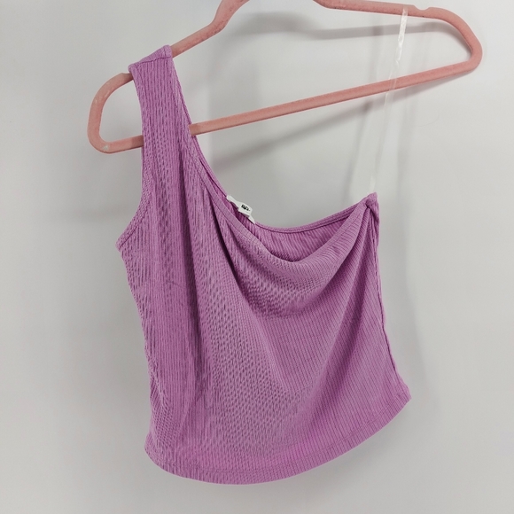 bp One-Shoulder Rib Tank Top cropped - Picture 2 of 10